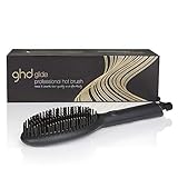 Ghd Glide Hot Brush, Spazzola Lisciante, Temperatura ottimale: 185°C, Nero